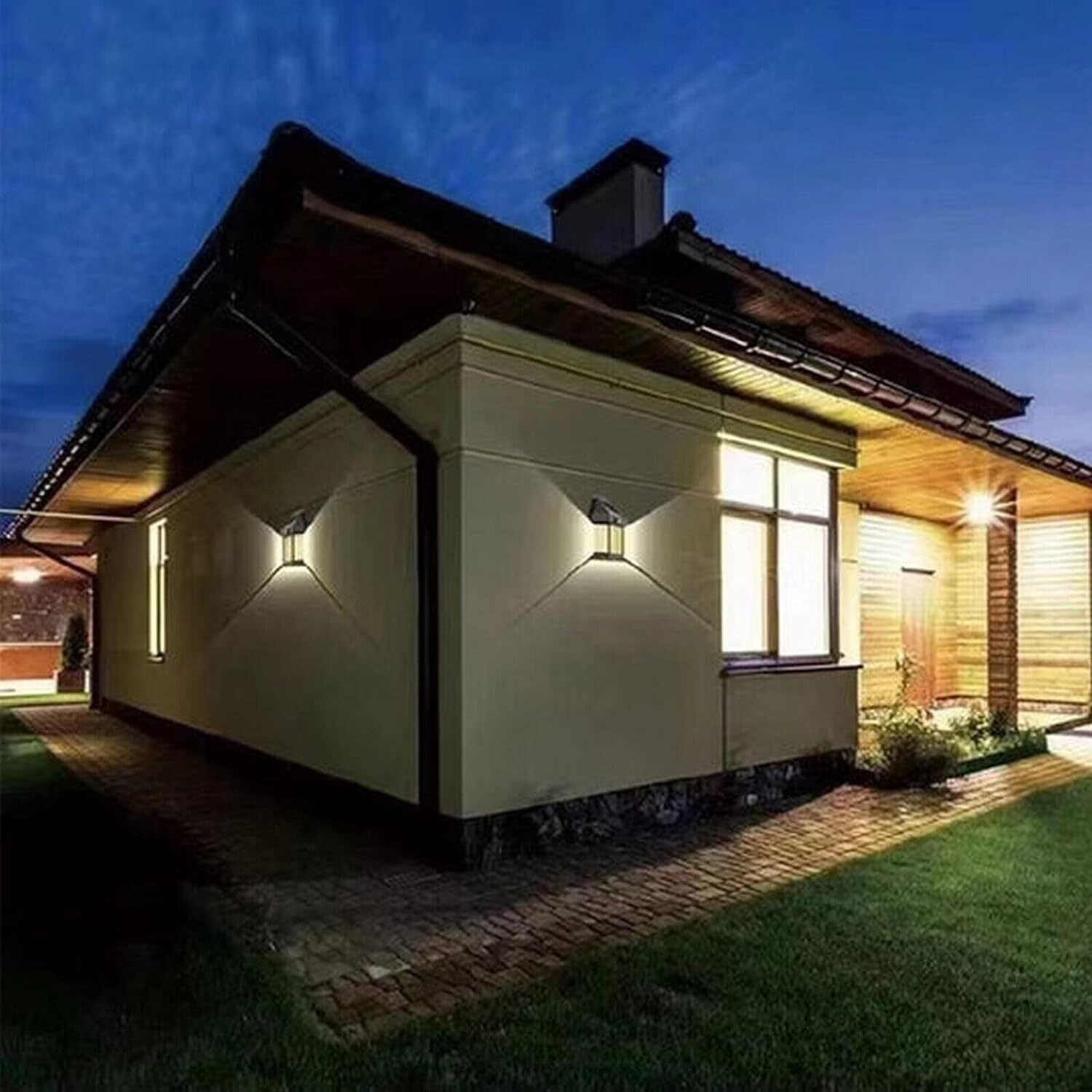 Image of BIPL Automatic Solar Rechargeable interaction Wall Lamp For Outdoor & Indoor Light Solar Light Set (Wall Mounted Pack of 1)