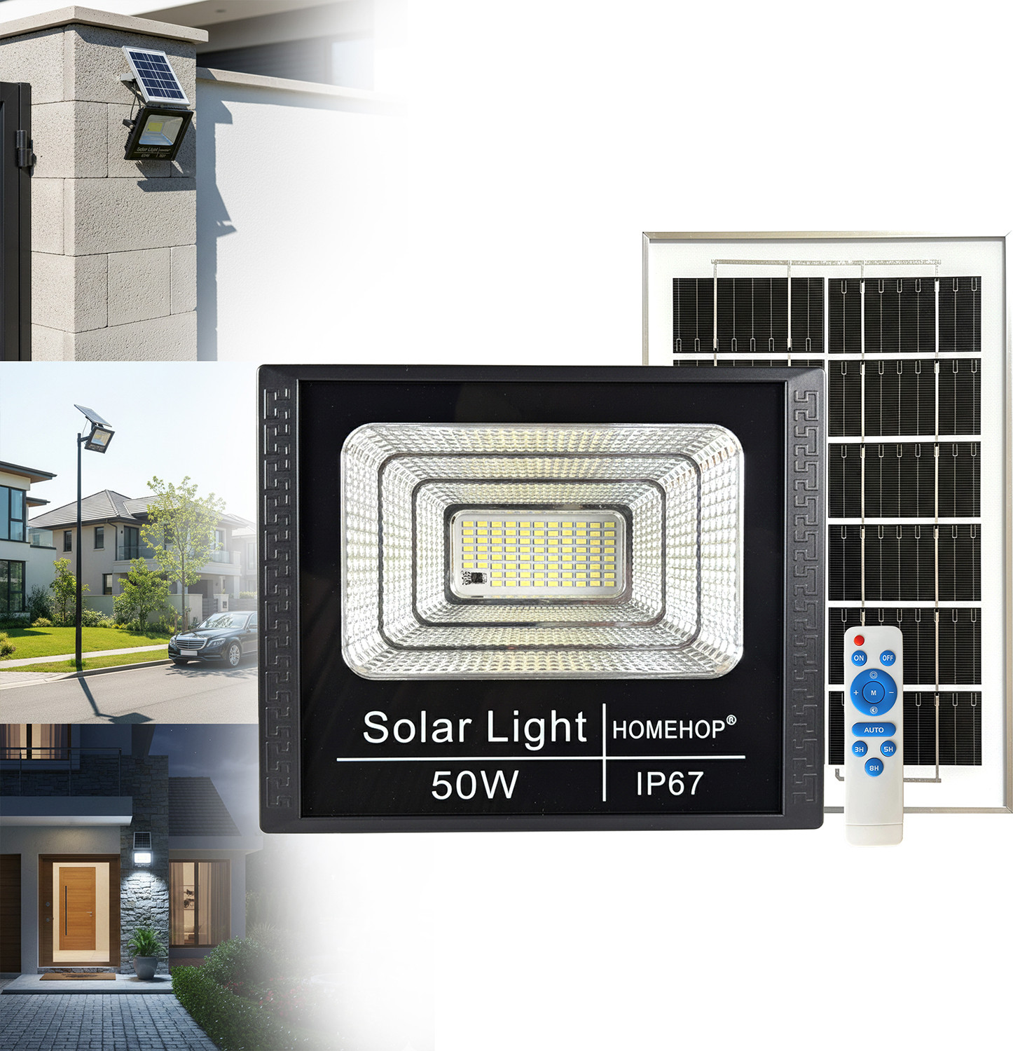 Homehop 40W Solar Light Outdoor Flood Led Waterproof Lamp Solar Light 