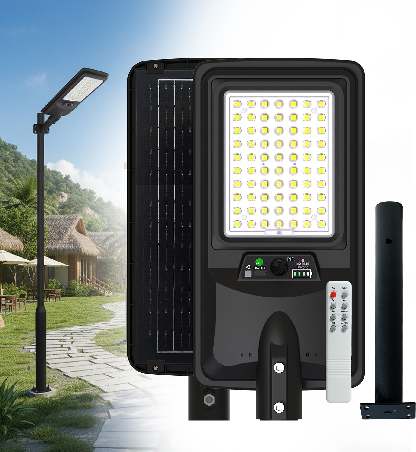 Image of BIPL Automatic Solar Rechargeable interaction Wall Lamp For Outdoor & Indoor Light Solar Light Set (Wall Mounted Pack of 1)