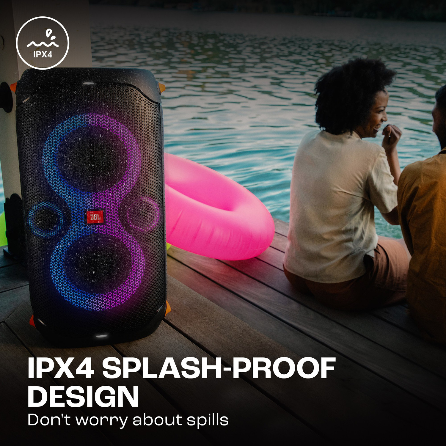 Image of JBL Partybox 110 with,Dynamic Light Show,Upto 12Hr Playtime, App 160 W Bluetooth Party Speaker