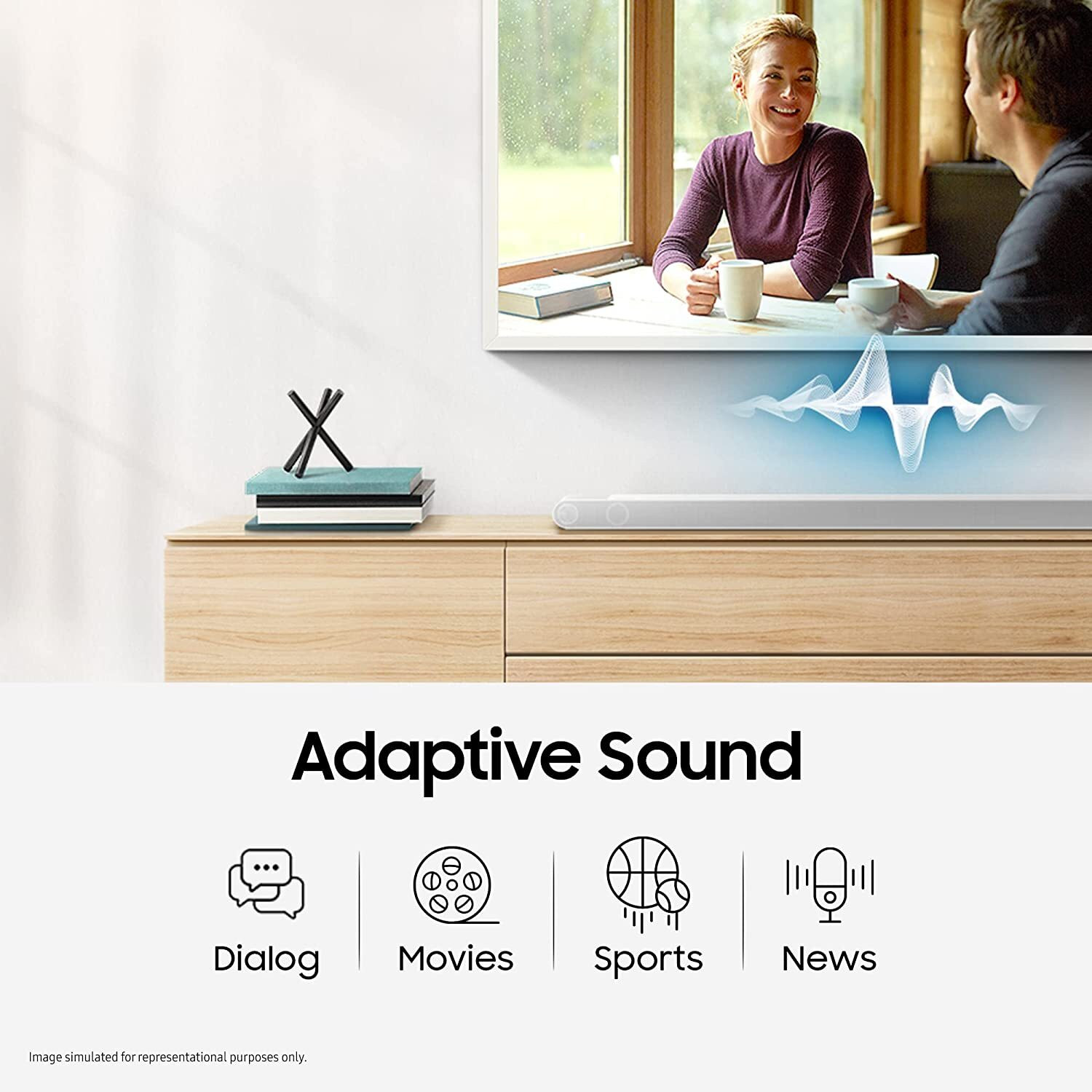 Image of Samsung HW-S801B /XL Ultra Slim Wireless Dolby Digital Plus, Active Voice Amplifier 330 W Bluetooth Soundbar