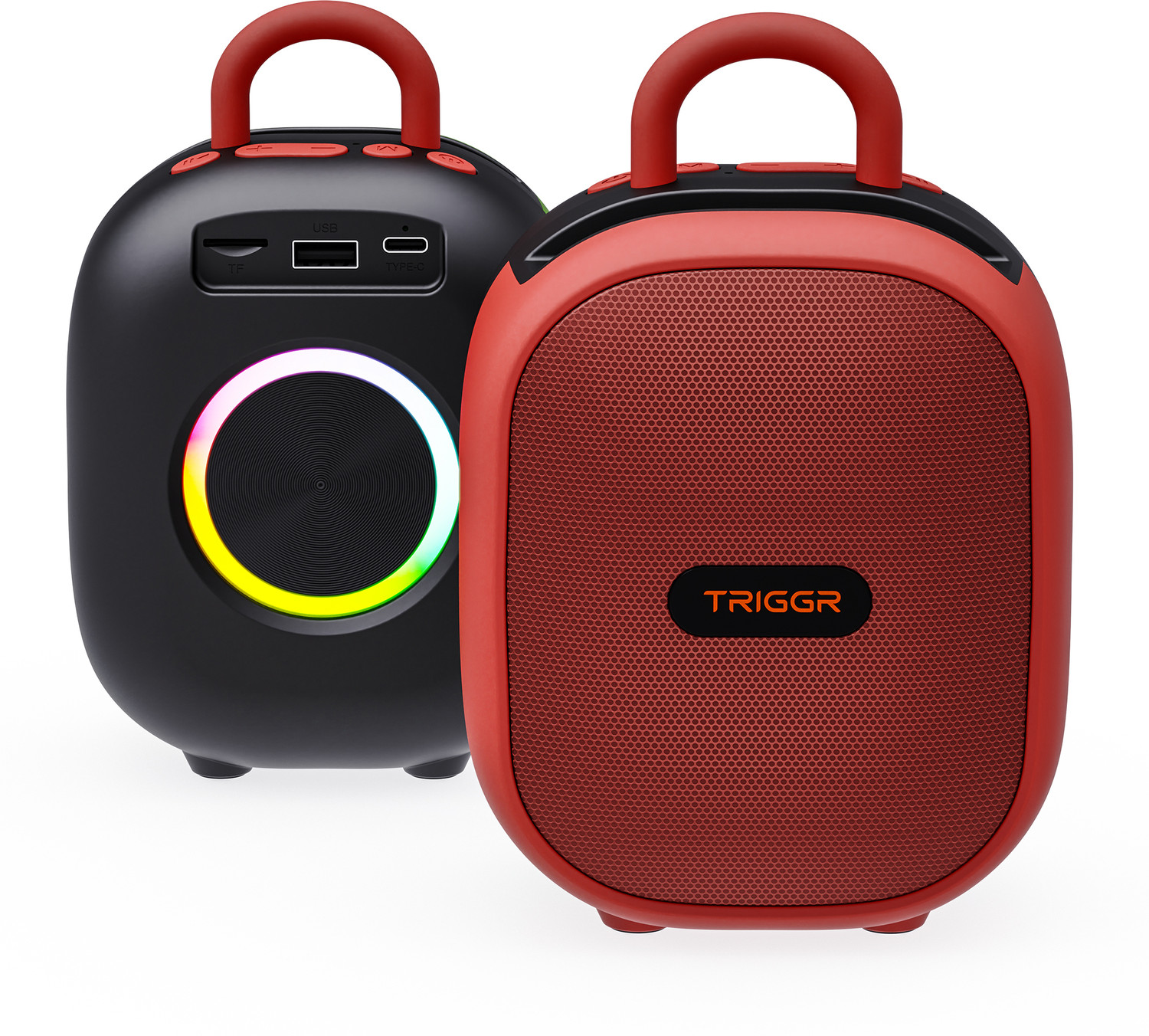 TRIGGR Roar 12 Portable BT, V5.3, FM Mode, Rubber Finish, 8 Hr Playtim