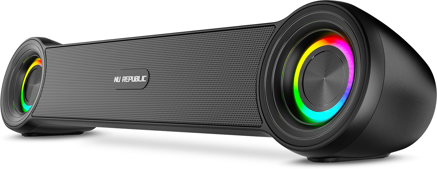 Image of BERTH Venero SB 75 Wireless for TV, Powerful Bass Home Theatre Speaker With RGB light 16 W Bluetooth Soundbar (Multicolor, 2.0 Channel)
