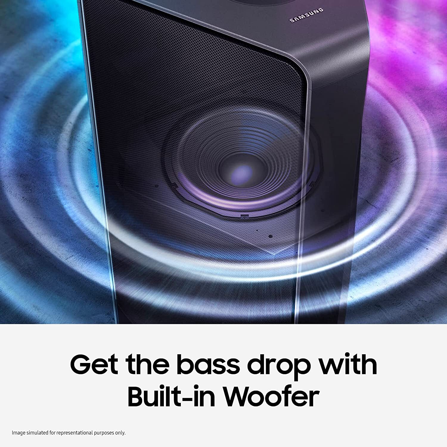 Image of Samsung Sound Tower {MX-T70 /XL} Built-in Subwoofer, Bluetooth, USB, Karaoke Enabled 1500 W Bluetooth Party Speaker