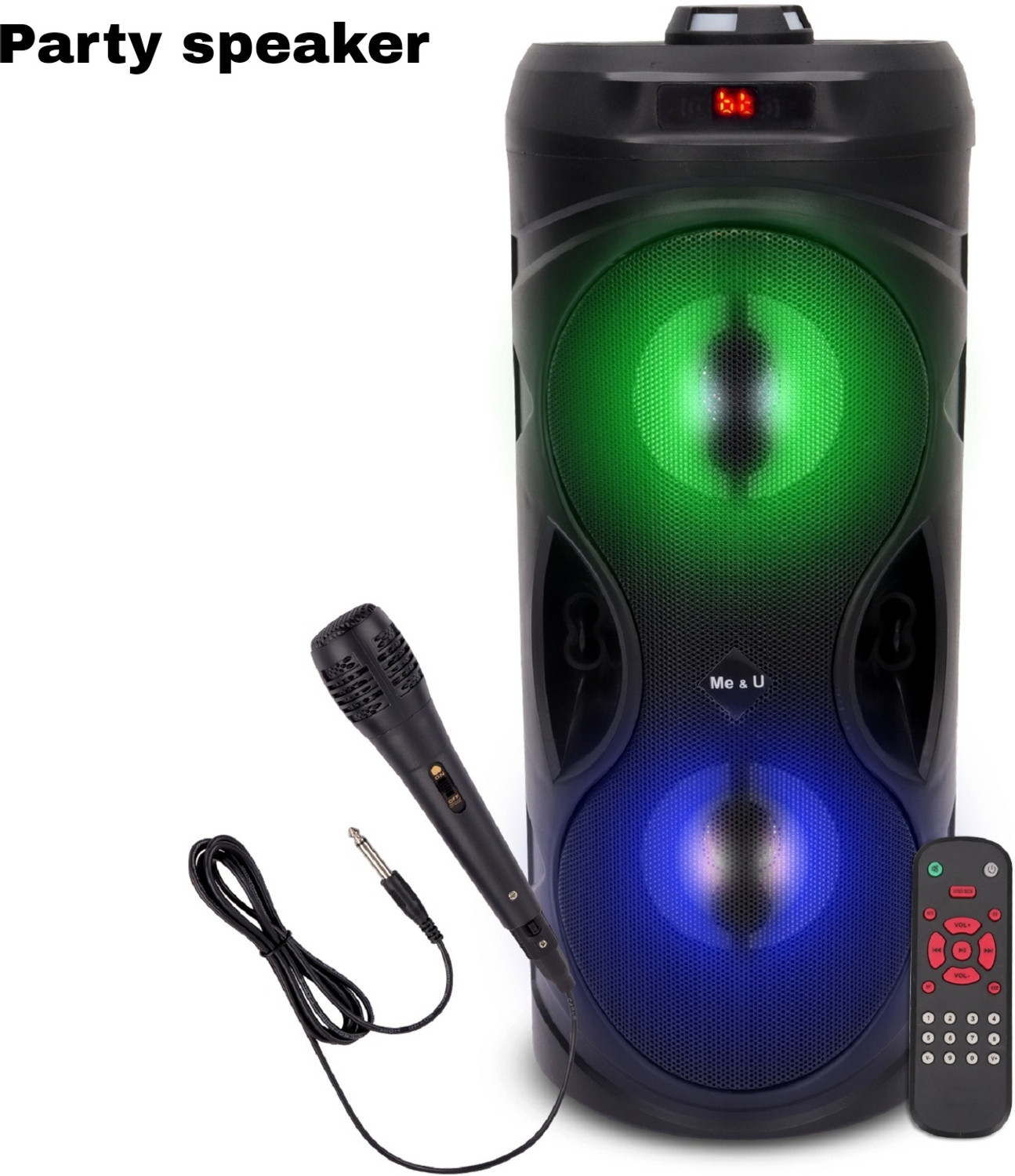 Image of Dubstep POP 1400 (14W 6hr Playtime )52mm drivers 14 W Bluetooth Home Audio Speaker (Black, 2.0 Channel)