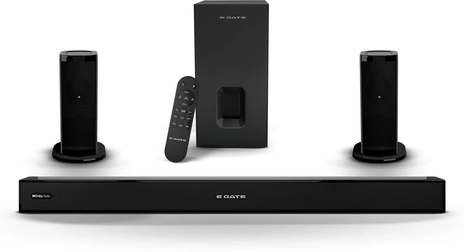 Egate Phantom 630D Dolby Soundbar for TV with Wired Subwoofer, 2 Satellite Speakers 540 W Bluetooth Soundbar