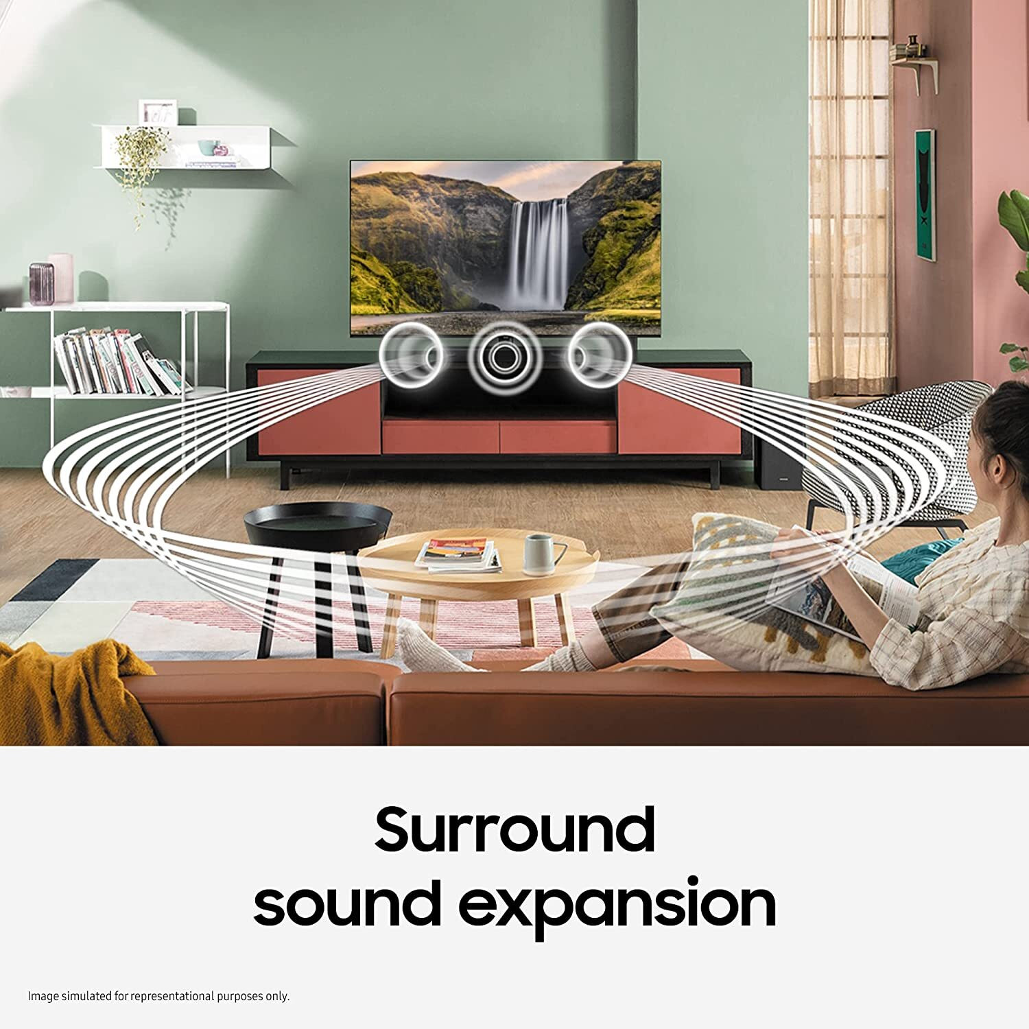 Image of Samsung Hw-T400 /Xl 40 W with Dolby Digital Technology 40 W Bluetooth Soundbar