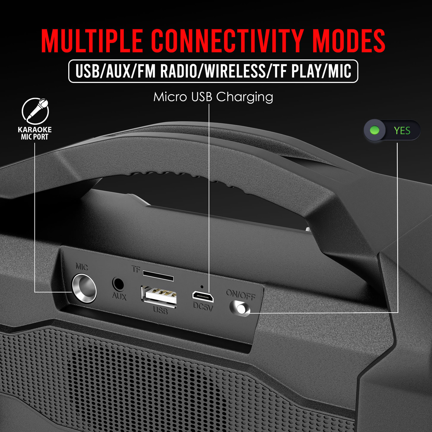 Ubon GBT 17A GABBAR SERIES 10 W Bluetooth Speaker Black Stereo