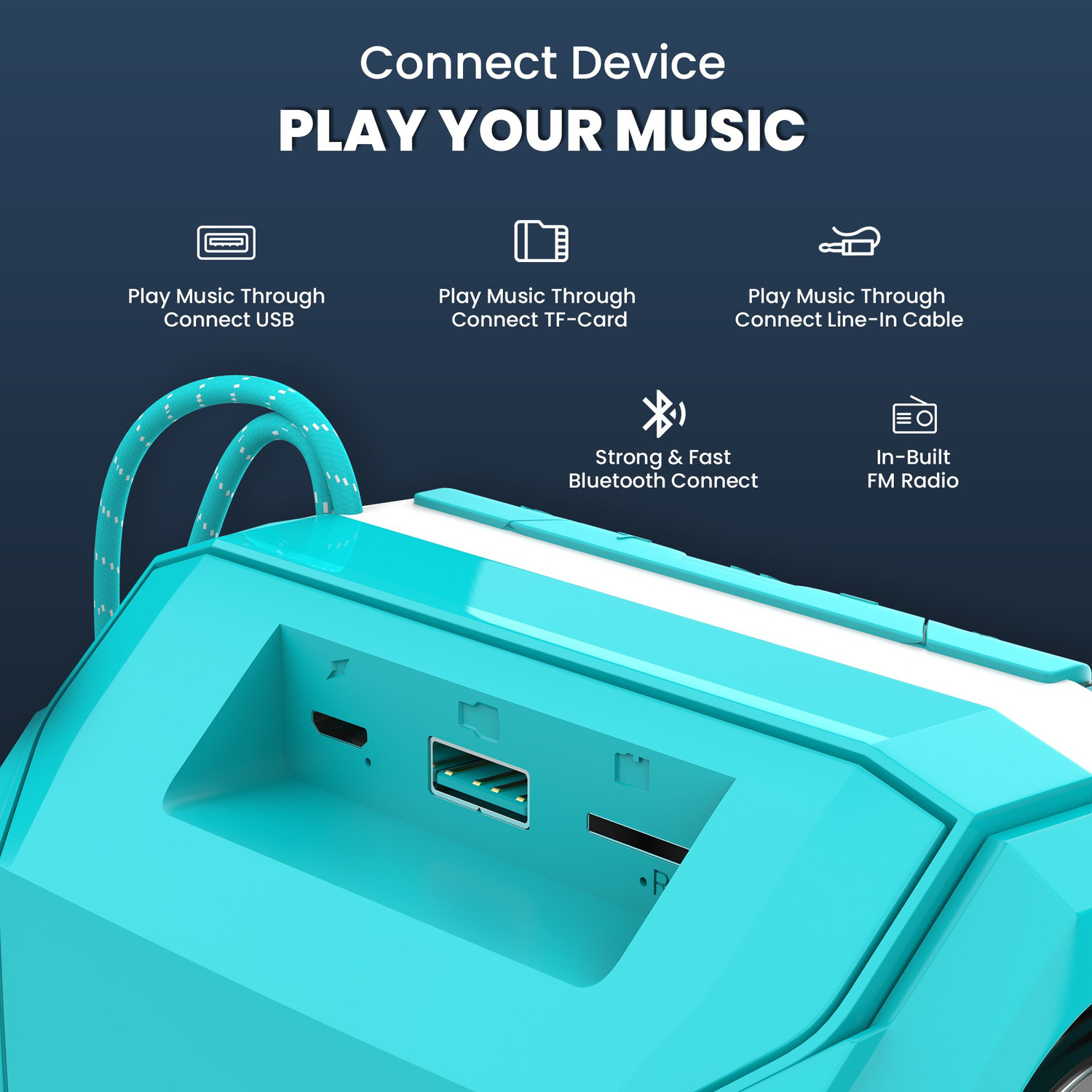 Image of Aroma Studio 10 Hours Playing Time Portable BT Speaker 5 W Bluetooth Speaker