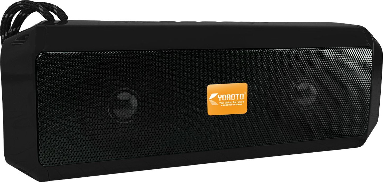 Image of YOROTO YO-SP-10-Max High Power HD Sound with Heavy Bass 20 W Bluetooth Soundbar (Black, Stereo Channel)