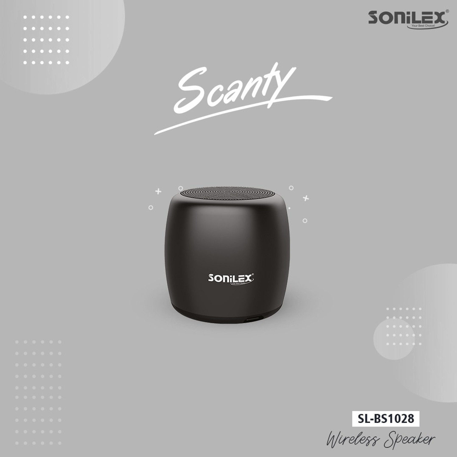 Image of SOniLEX SL-BS 1028 Scanty Wireless Speaker 5 W Bluetooth Laptop /Desktop Speaker