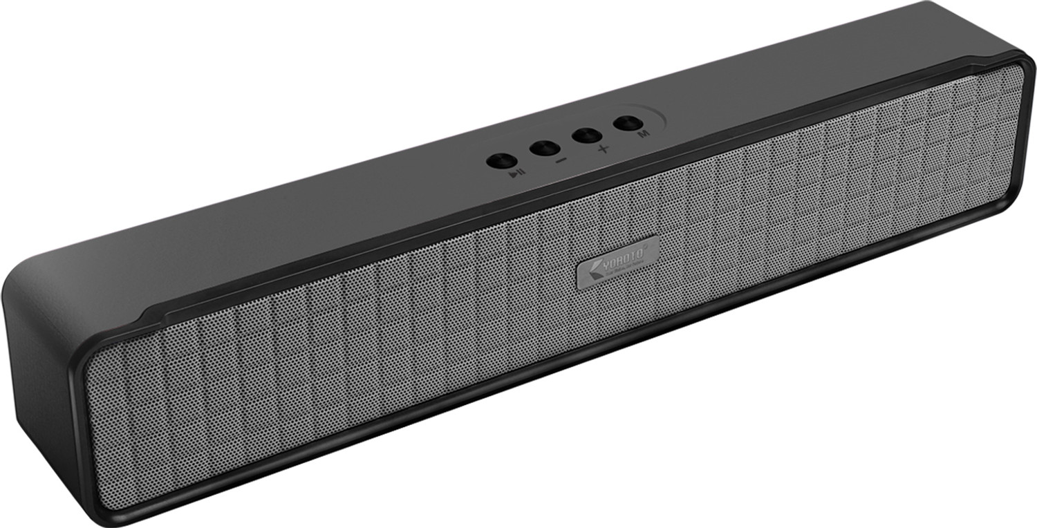 Image of YOROTO YO-SP-10-Max High Power HD Sound with Heavy Bass 20 W Bluetooth Soundbar (Black, Stereo Channel)