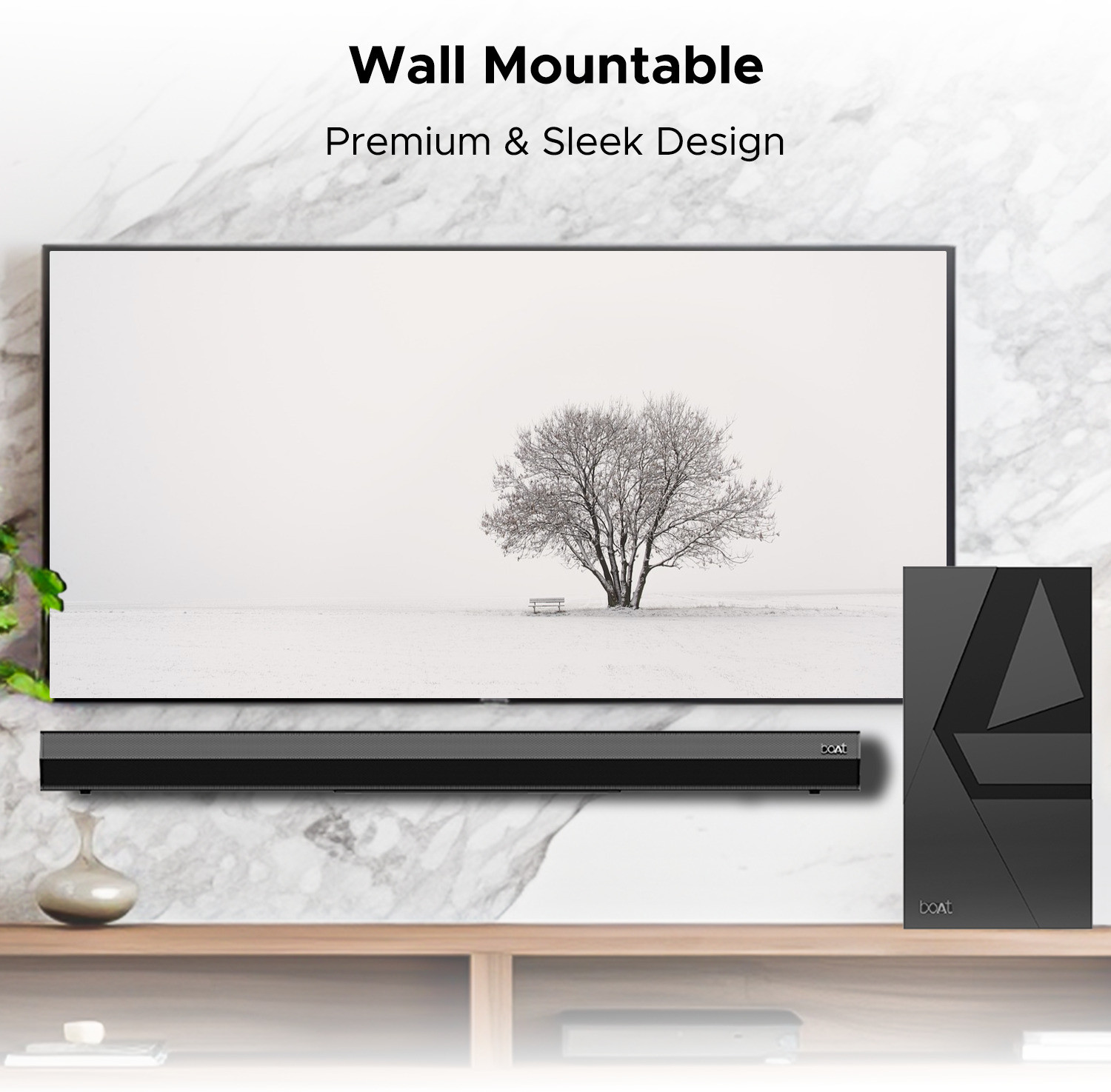 Image of boAt Aavante Bar 2000 Pro w / Wireless Subwoofer, Sleek Design & Remote Control 200 W Bluetooth Soundbar