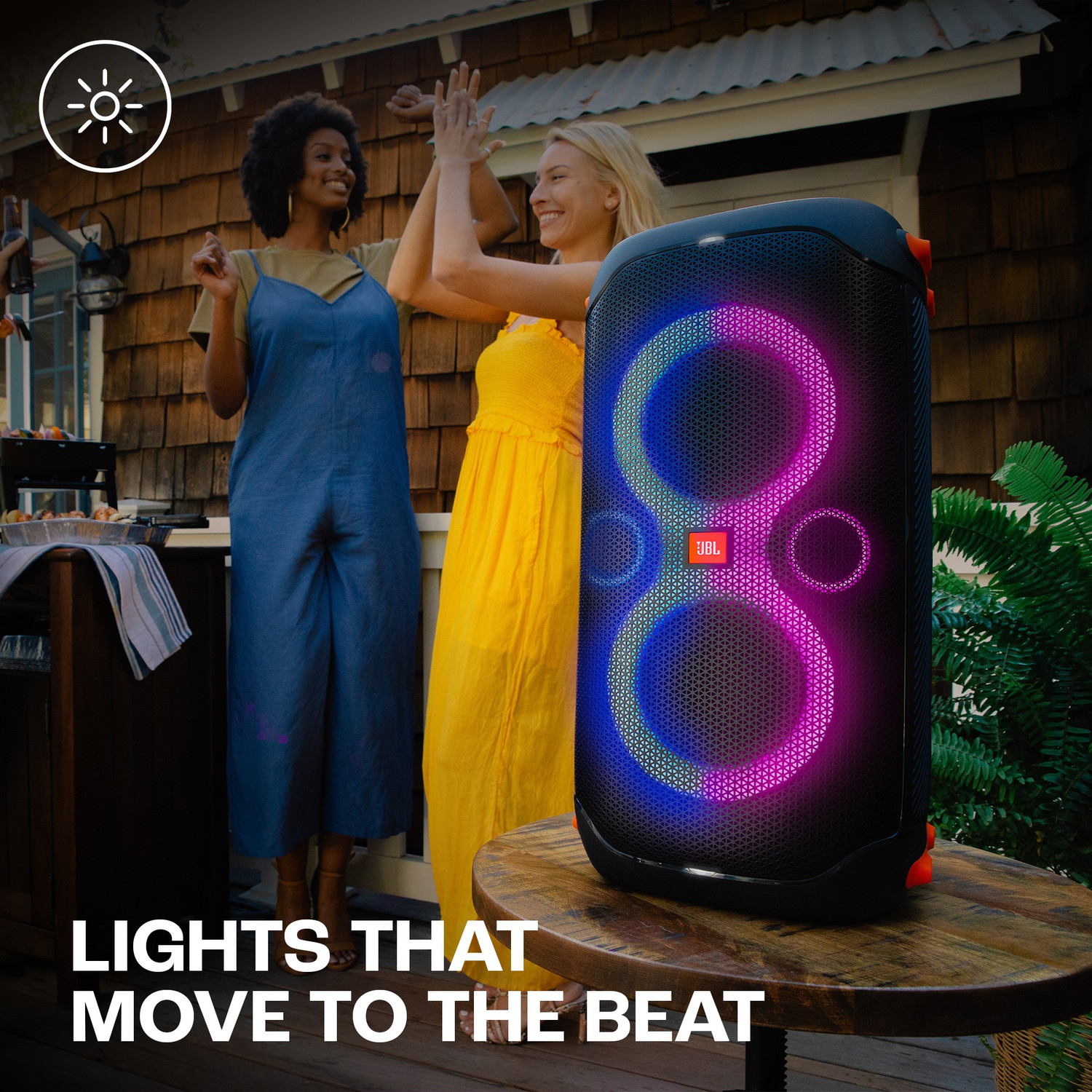 Image of JBL Partybox 110 with,Dynamic Light Show,Upto 12Hr Playtime, App 160 W Bluetooth Party Speaker