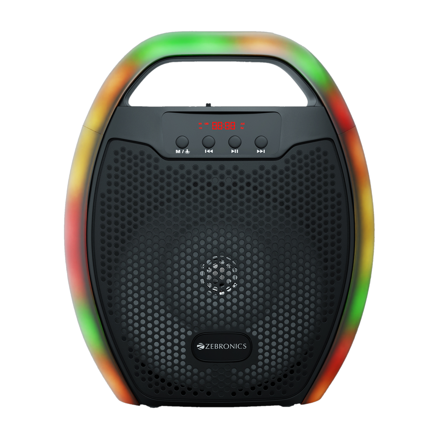 ZEBRONICS Zeb-PSPK 3(Sound feast 60)with Bluetooth v5.0, 6 RGB Modes, 20hrs playback time 10 W Bluetooth PA Speaker