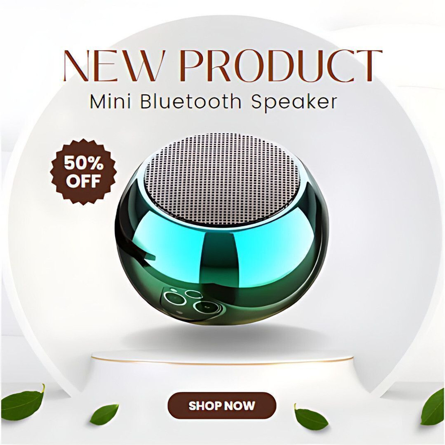 Image of RGV Mini M4 Bluetooth Speaker With HD Extra Bass with Google, Alexa & Siri Assistant Smart Speaker (Multicolor)