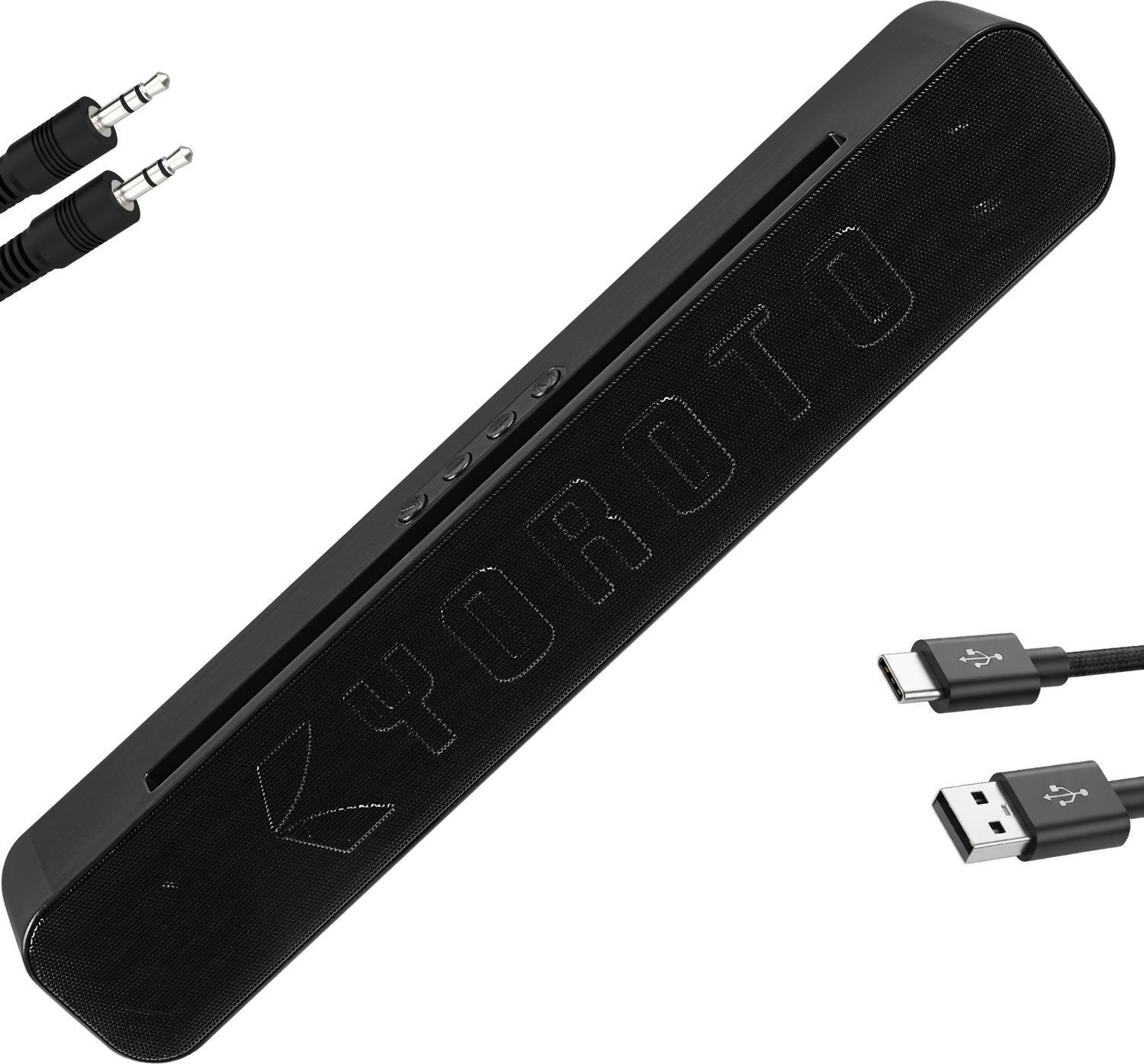 Image of YOROTO YO-SP-10-Max High Power HD Sound with Heavy Bass 20 W Bluetooth Soundbar (Black, Stereo Channel)
