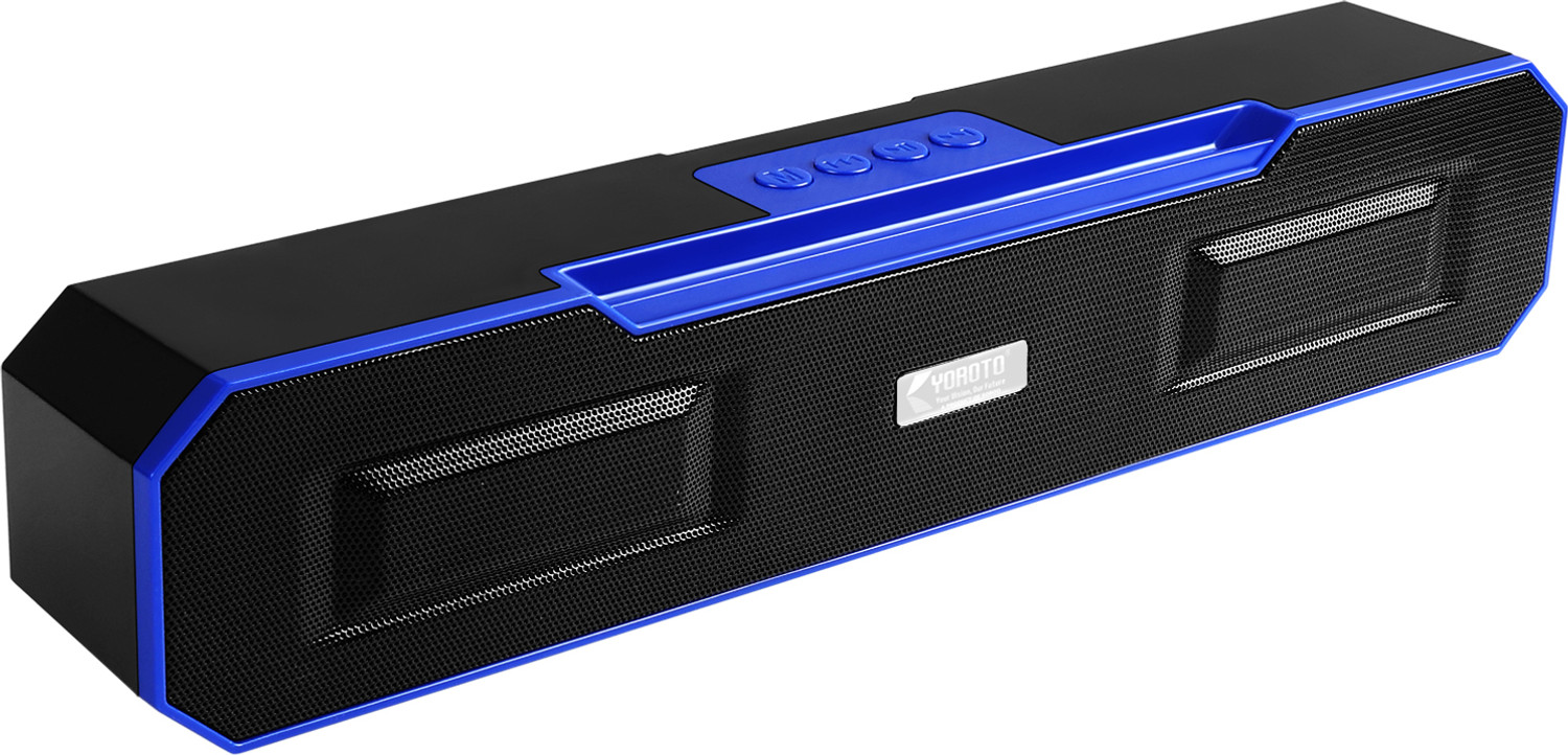 Image of YOROTO YO-SP-10-Max High Power HD Sound with Heavy Bass 20 W Bluetooth Soundbar (Black, Stereo Channel)