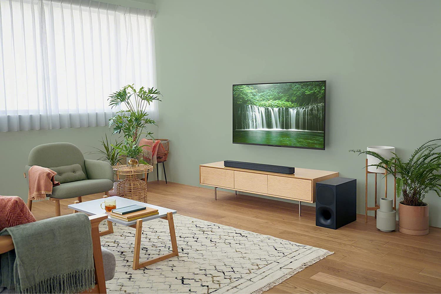 Image of SONY HT-S400 2.1ch Home theatre with Wireless subwoofer, S-Force & Dolby Digital Bluetooth Soundbar