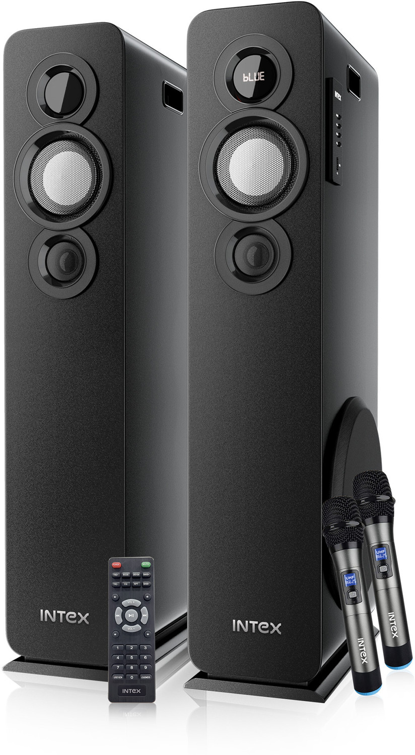 Image of DH Discovery DJ 1212 2000 W Bluetooth Tower Speaker (Black, 2.0 Channel)