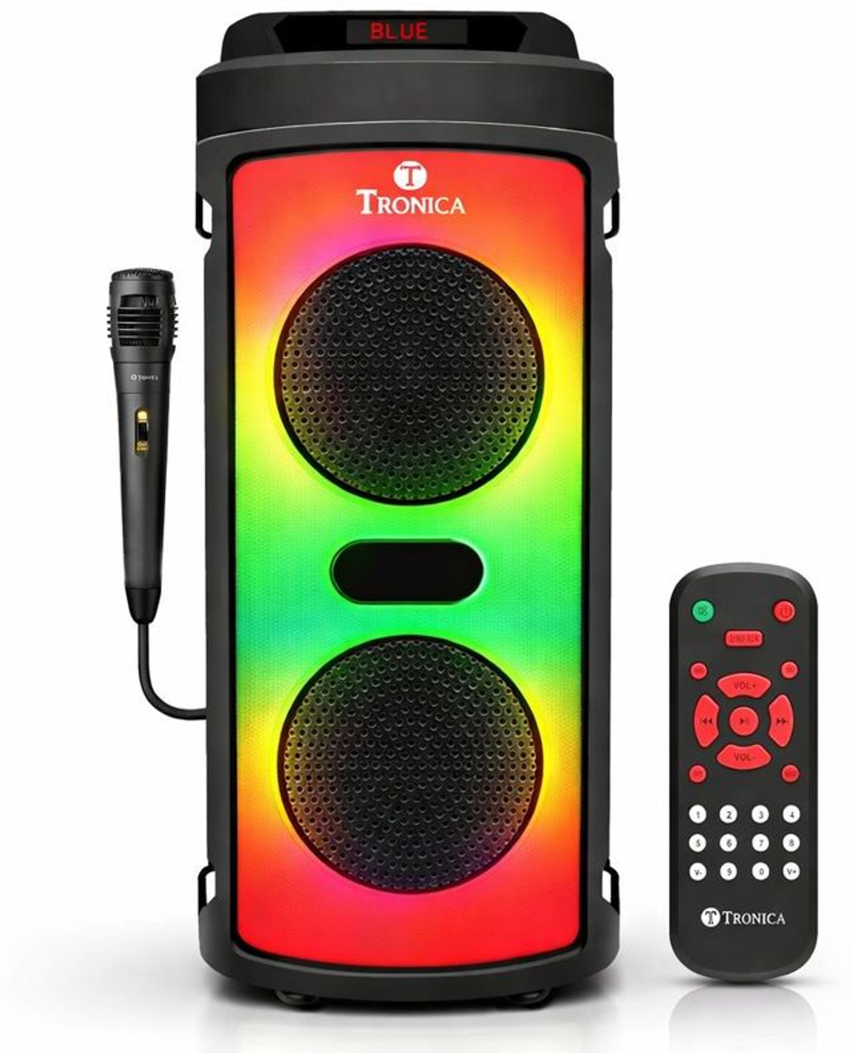 Image of DH Discovery DJ 1212 2000 W Bluetooth Tower Speaker (Black, 2.0 Channel)