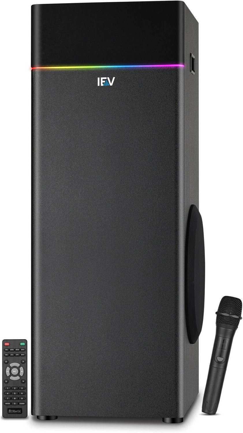 Image of DH Discovery DJ 1212 2000 W Bluetooth Tower Speaker (Black, 2.0 Channel)