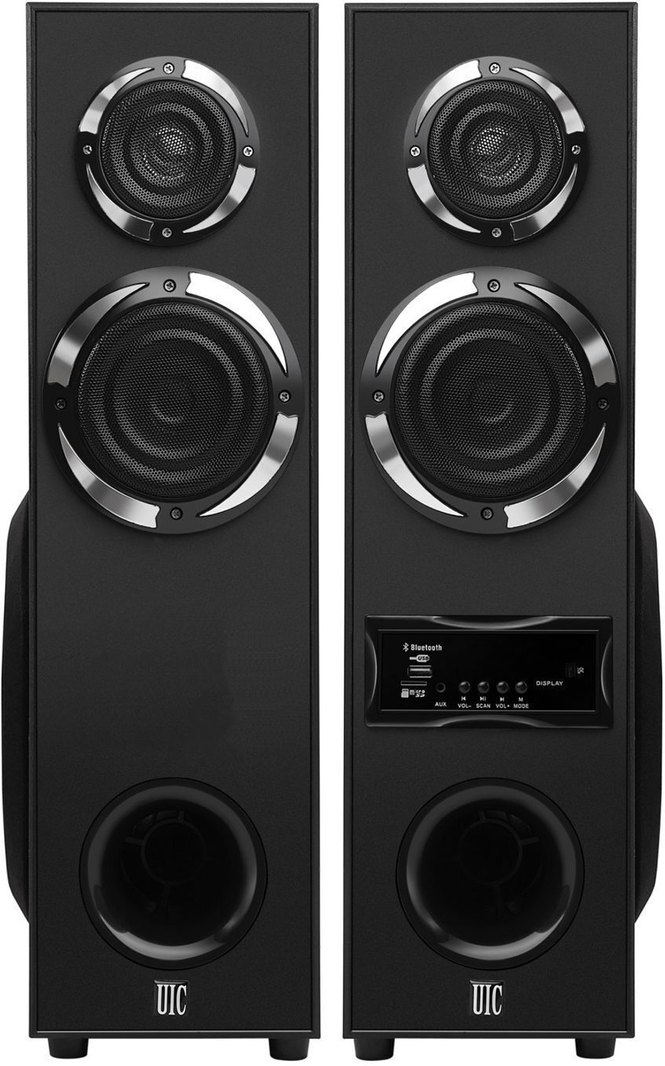 Image of DH Discovery DJ 1212 2000 W Bluetooth Tower Speaker (Black, 2.0 Channel)