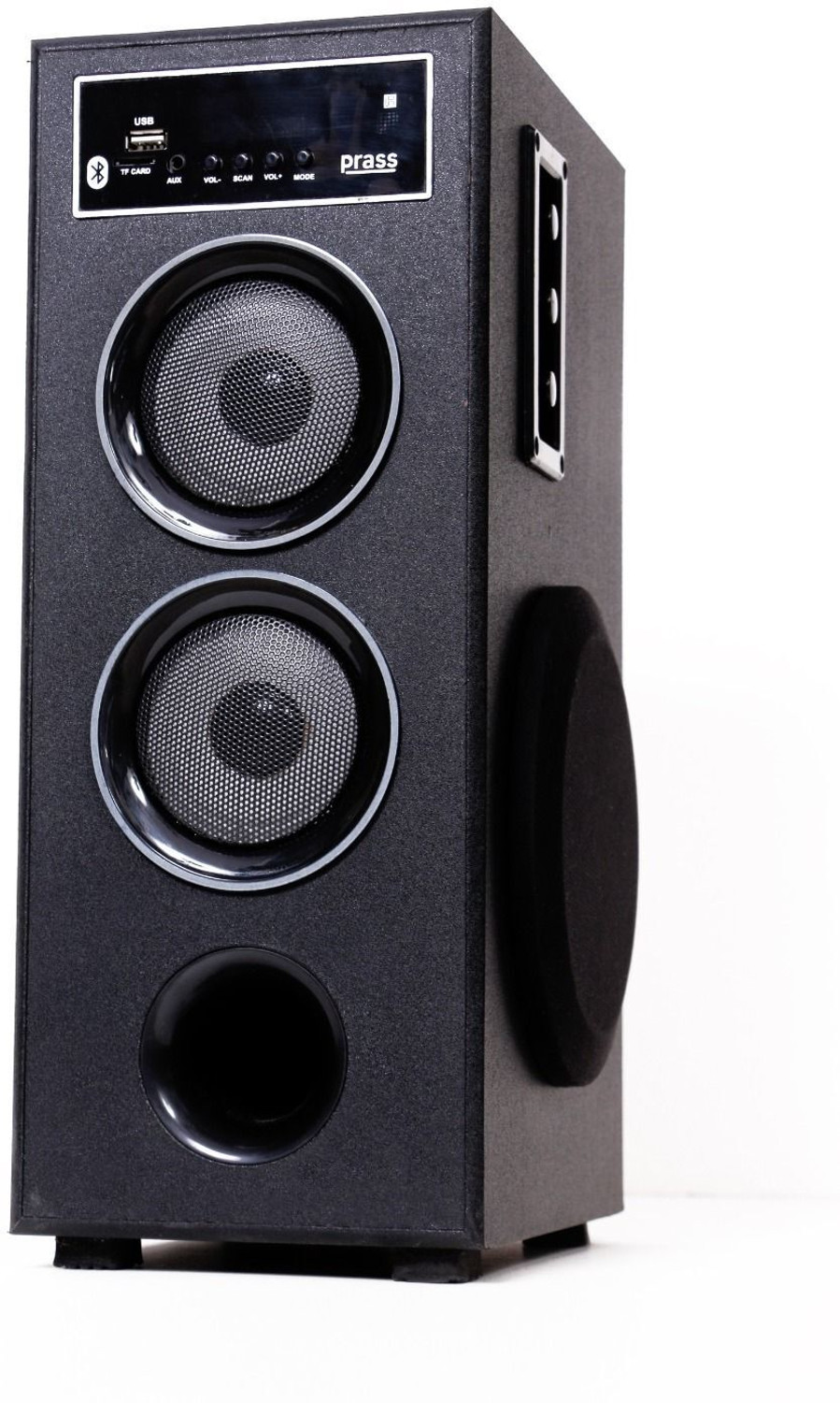 Image of TRONICA Dhwani DJ Bluetooth Tower Speaker with Mic, USB, SD, FM, AUX, TV & Remote 44 W Bluetooth Party Speaker (Black, 2.0 Channel)