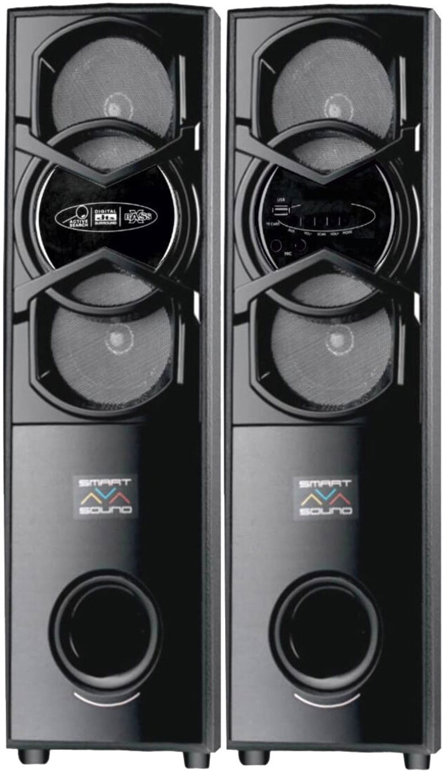 Image of DH Discovery DJ 1212 2000 W Bluetooth Tower Speaker (Black, 2.0 Channel)