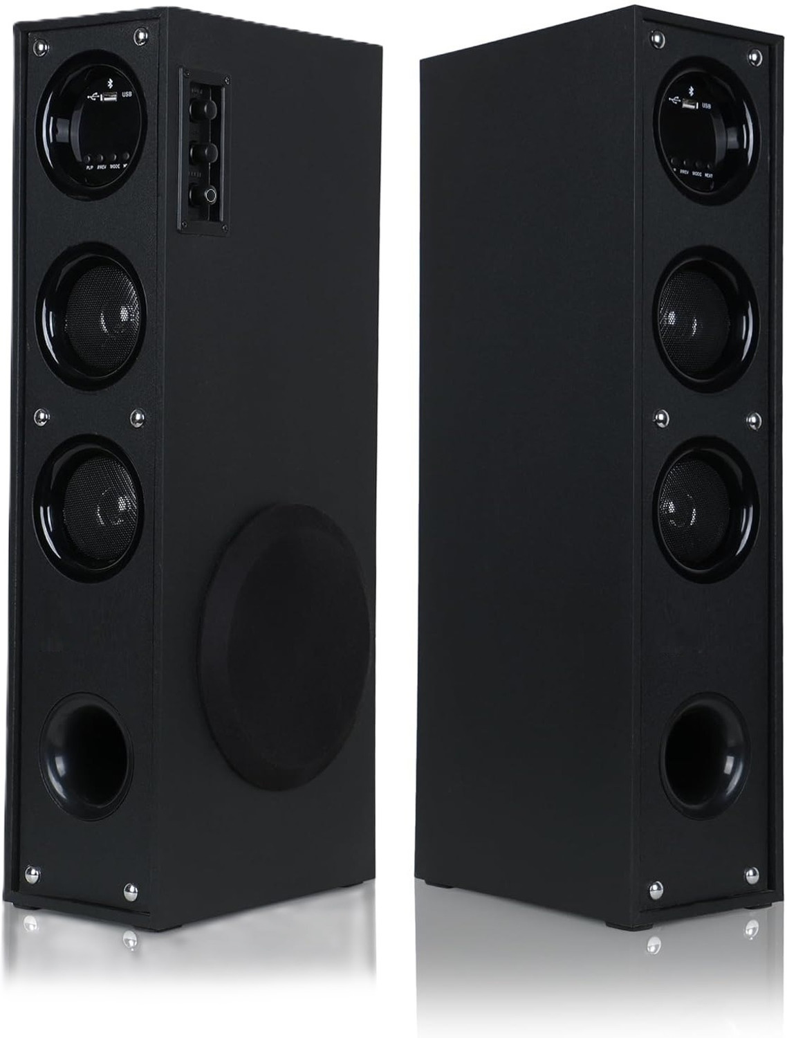 Image of DH Discovery DJ 1212 2000 W Bluetooth Tower Speaker (Black, 2.0 Channel)
