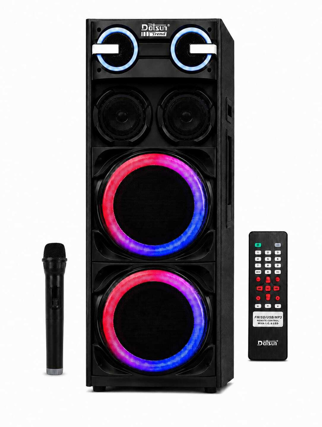 Image of DH Discovery DJ 1212 2000 W Bluetooth Tower Speaker (Black, 2.0 Channel)