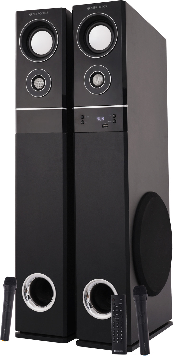 Image of DH Discovery DJ 1212 2000 W Bluetooth Tower Speaker (Black, 2.0 Channel)