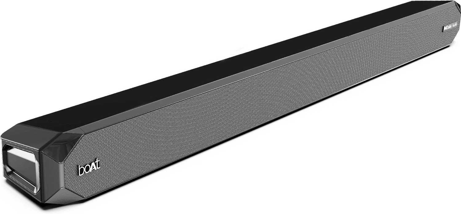 Image of boAt Aavante Groove Plus, Signature Sound,5Hrs Playback, RGB LEDs, Voice Assistant 16 W Bluetooth Soundbar (Premium Black, 2.0 Channel)