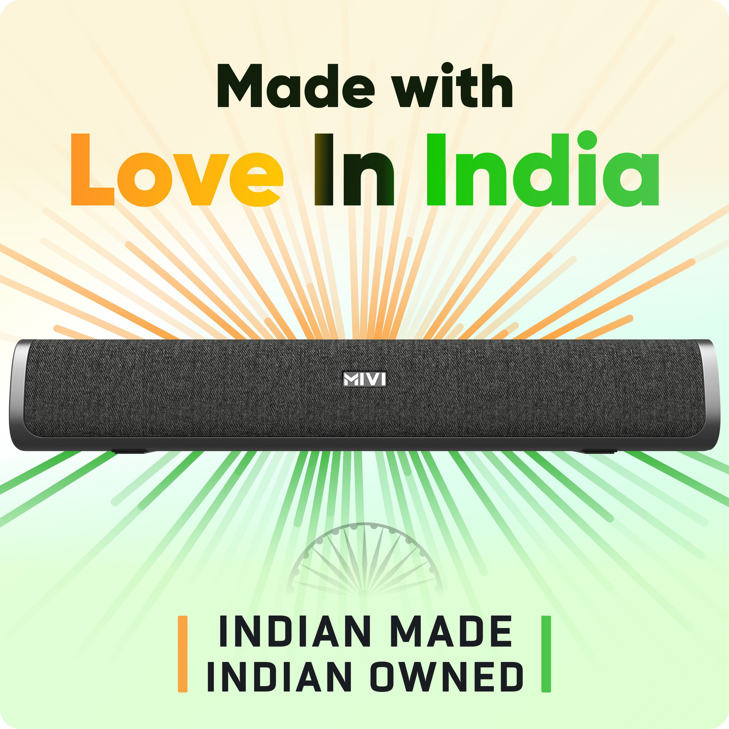 Mivi Fort S24 Soundbar with FM Mode and 2 full range drivers, Made in