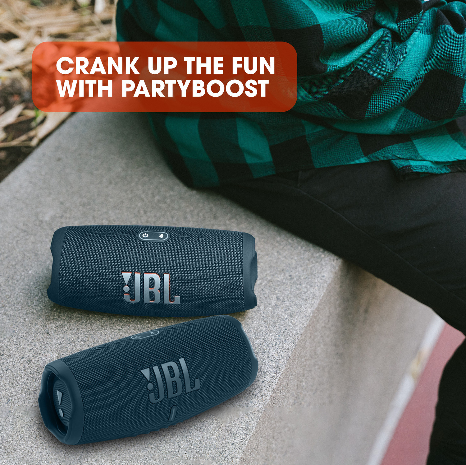 Image of JBL Charge 5 with 20Hr Playtime,IP67 Rating,7500 mAh Powerbank, Portable 40 W Bluetooth Speaker