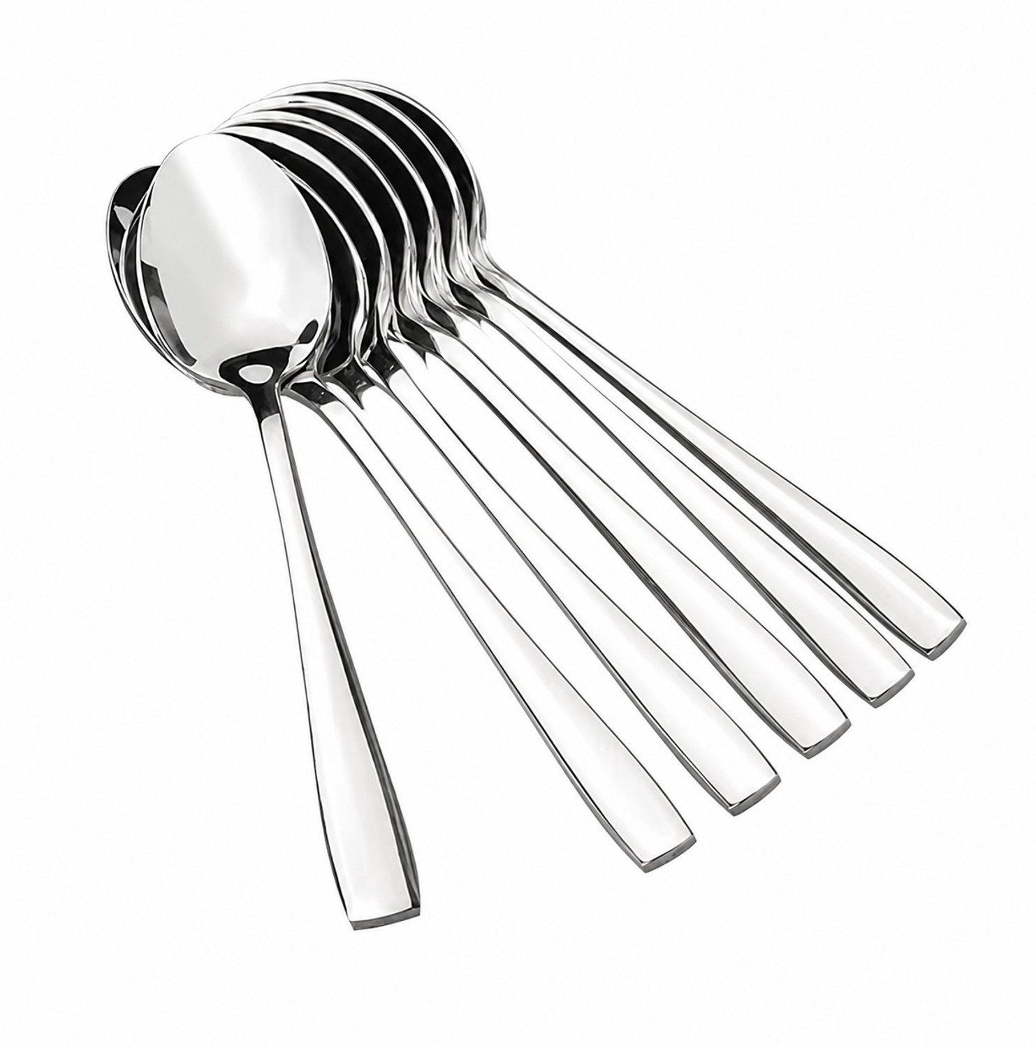 Image of ATROCK Spoon set of 6 Stainless Steel Table Spoon Set (Pack of 6)