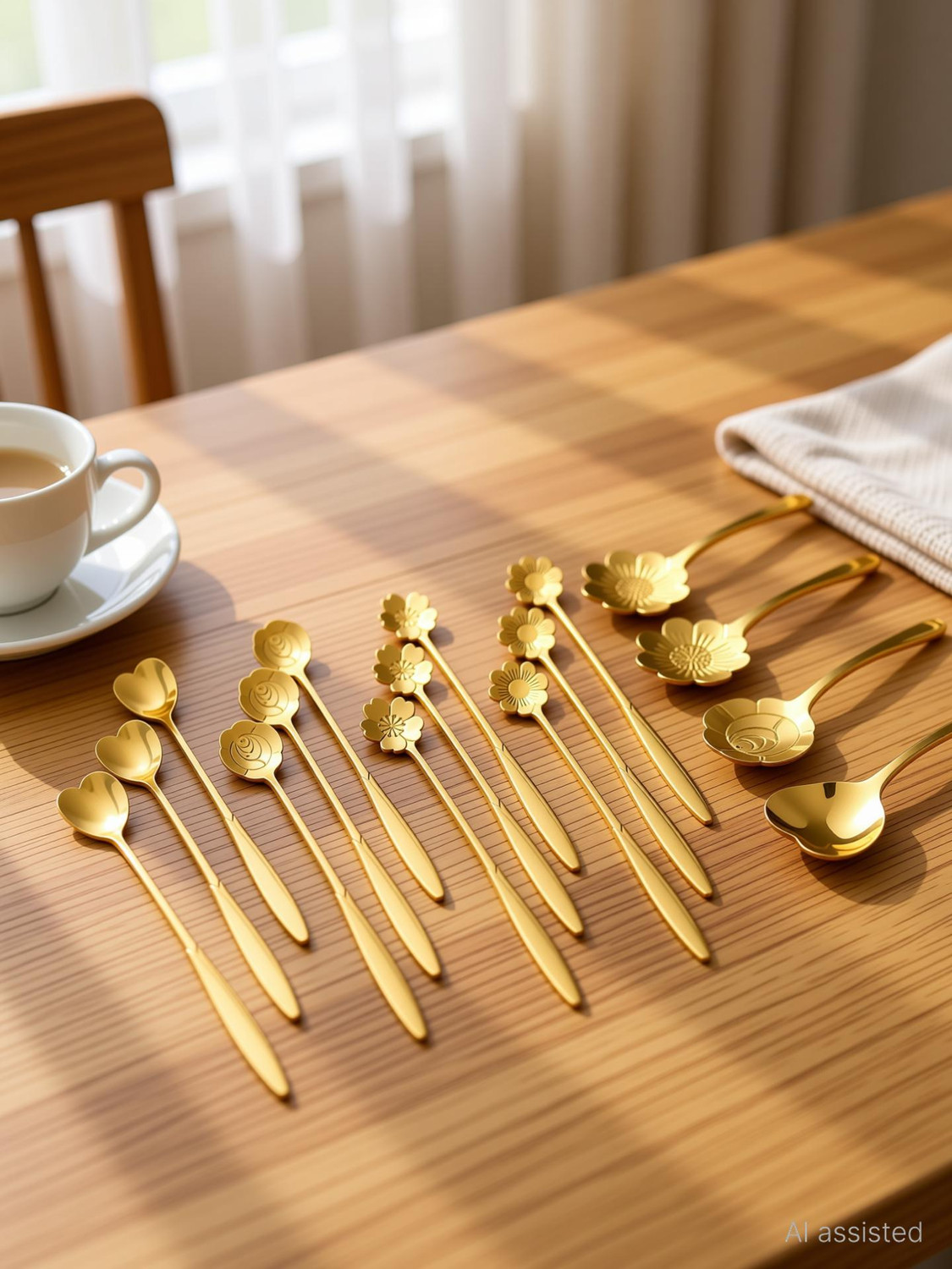 Image of ATROCK Spoon set of 6 Stainless Steel Table Spoon Set (Pack of 6)