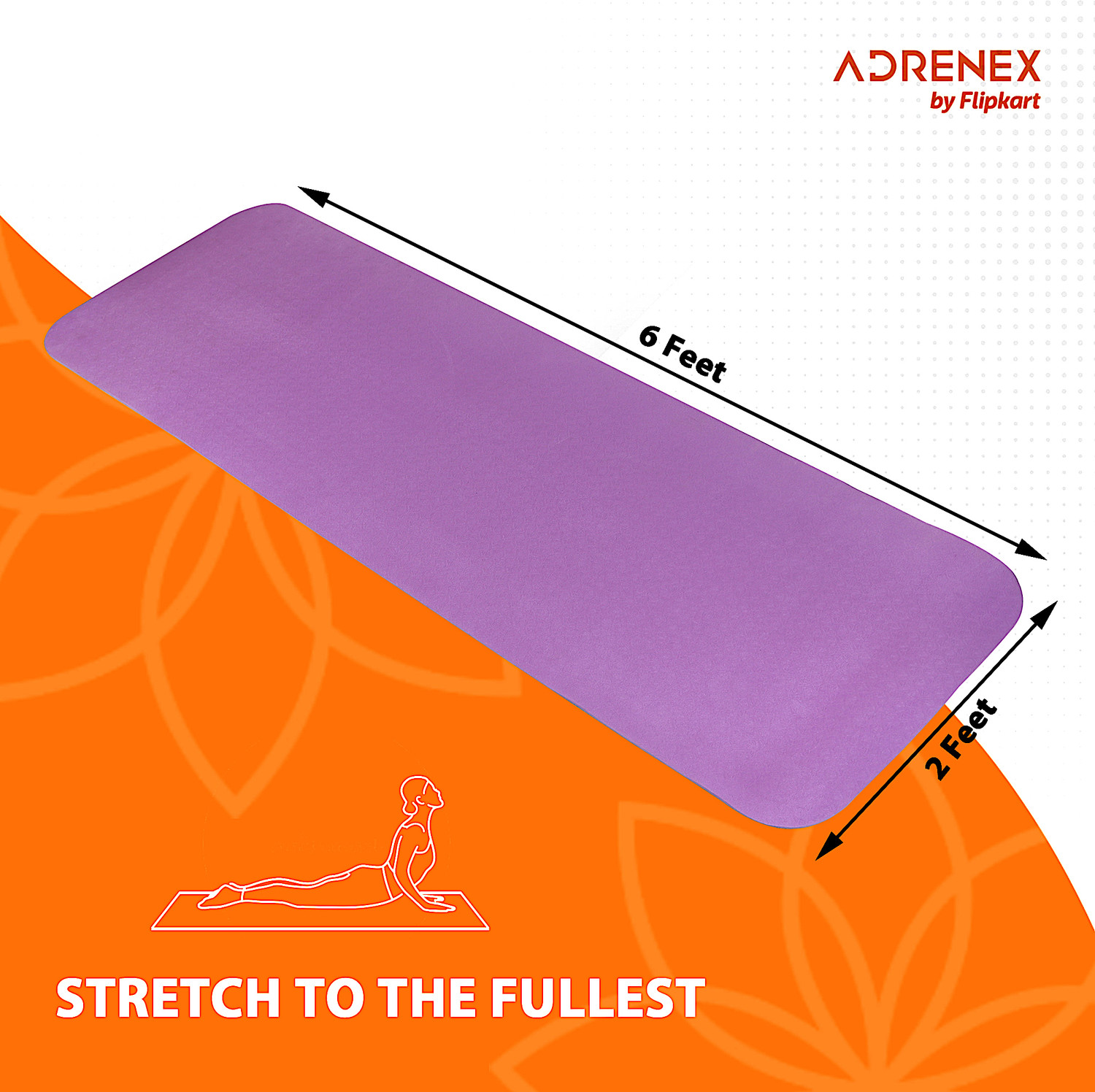 Adrenex by Flipkart yoga mat Purple 6 mm Yoga Mat Price History