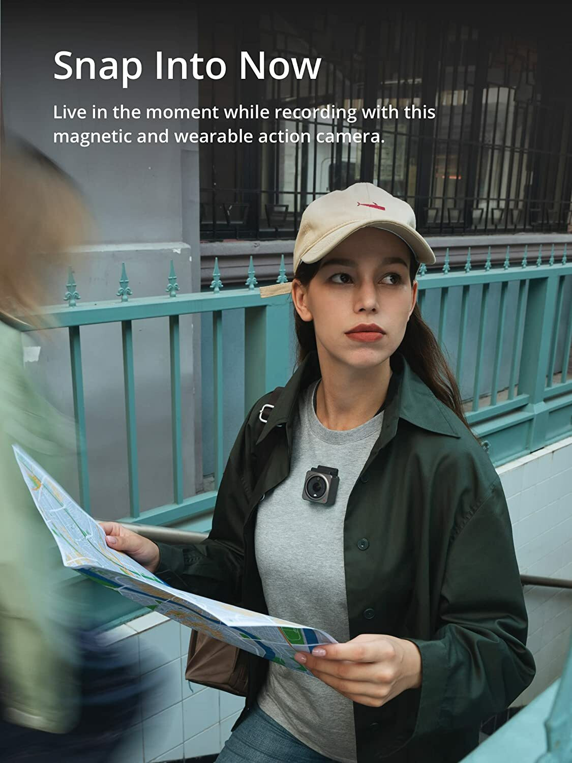 Image of dji Action 2 Dual Screen Combo Dual Screen Combo with Front Touchscreen, Magnetic Versatility, 4K Recording Upto 120 fps and 155 Degree FOV, Portable and Wearable, Horizon Steady, AI Editor, 10 m Waterproof Sports and Action Camera