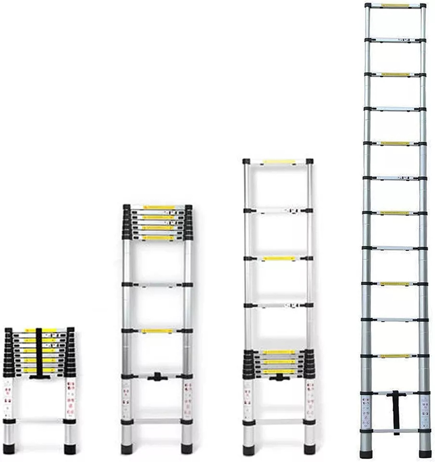 Smarty 13 Step Portable , Compact , Stable 12.5 Feet Telescopic Alumin