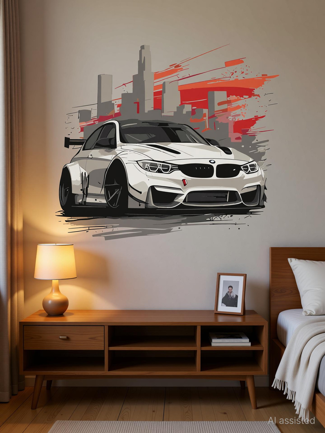 Image of WallBiirds 8 inch Posters for Wall Decoration | Wall Art Self Adhesive Sticker (Pack of 4)