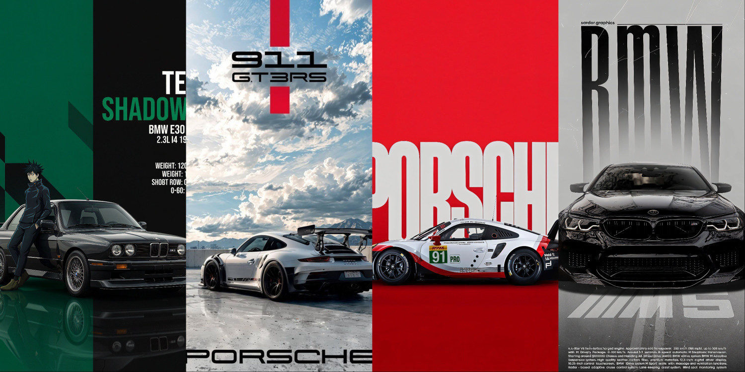 Image of WallBiirds 8 inch Premium Wall Poster Paper Print Z31 Self Adhesive Sticker (Pack of 4)