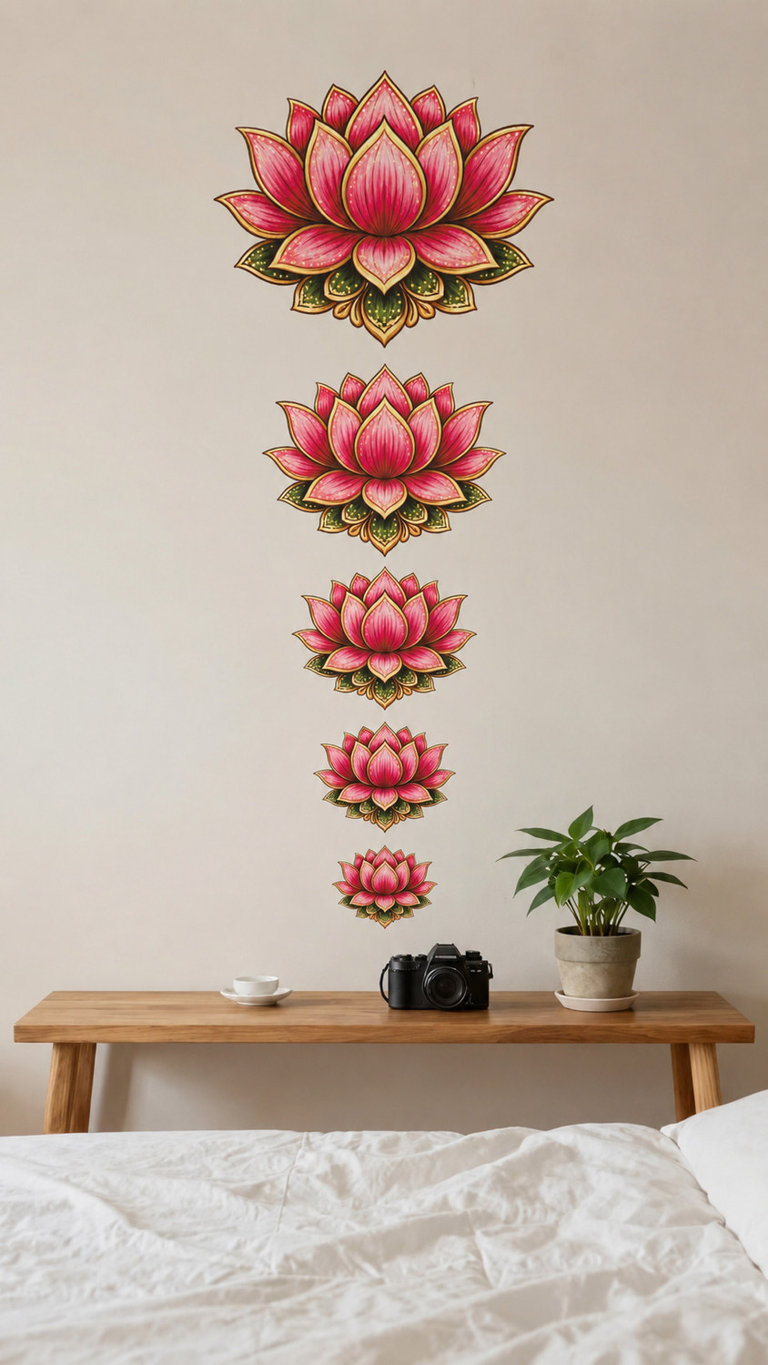 Image of WallBiirds 8 inch Posters for Wall Decoration | Wall Art Self Adhesive Sticker (Pack of 4)