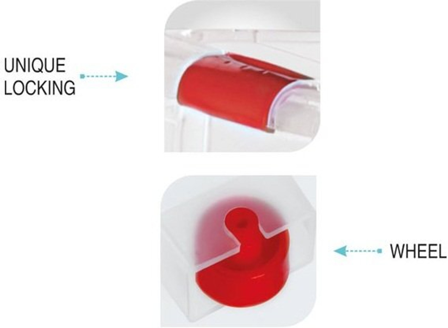 Image of Randal Shelf Organizers (White, Plastic)