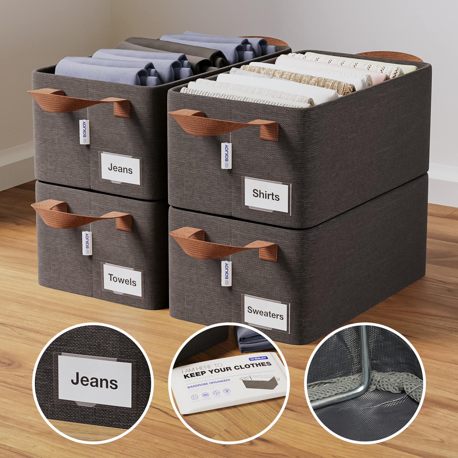 Image of Randal Shelf Organizers (White, Plastic)