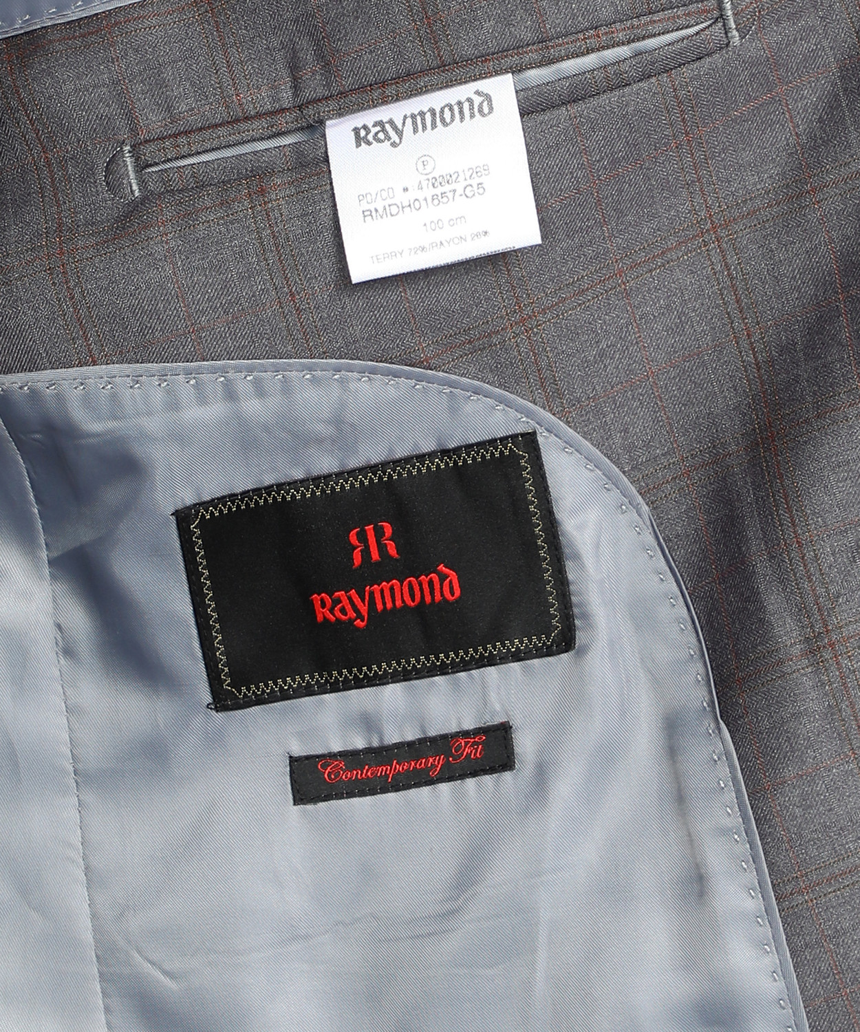 Image of Raymond 3 Piece Suit Checkered Men Suit