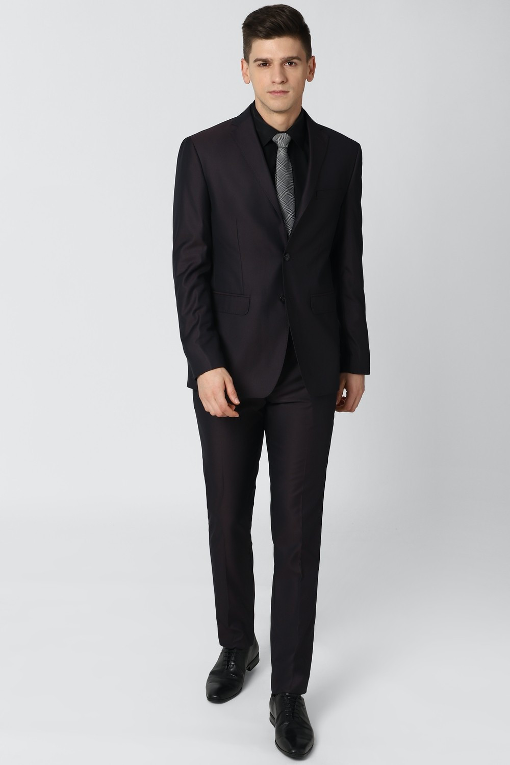Image of PETER ENGLAND Single Breasted Solid Men Suit