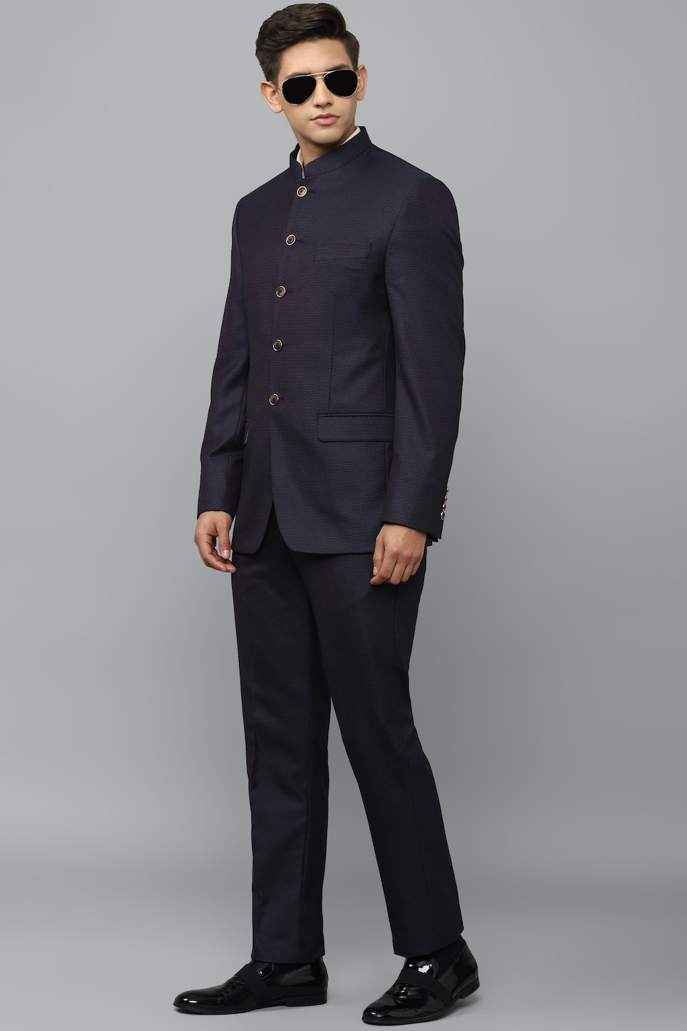 LOUIS PHILIPPE Single Breasted 5 button Self Design Men Suit Price History