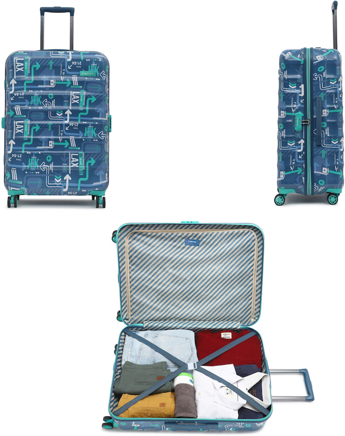Image of Uppercase JFK Large Check-in 76cm Hardsided Trolley Bag Check-in Suitcase 8 Wheels - 30 inch
