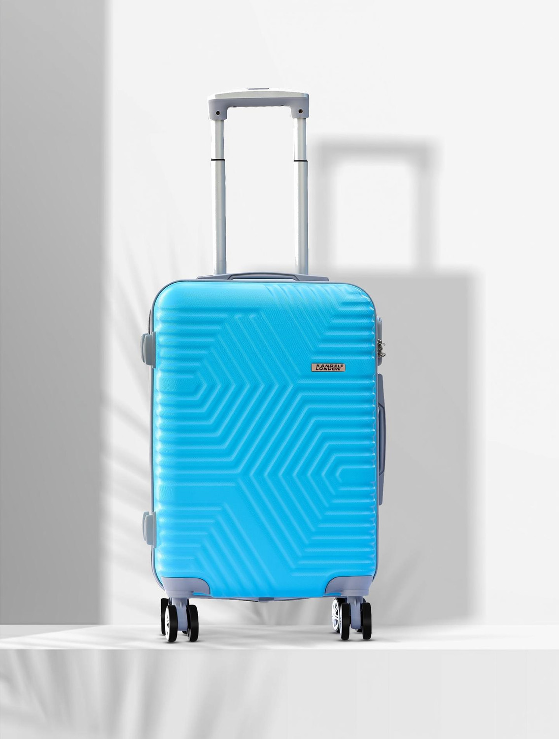 Kandel London Hard Sided ABS and PC 4 Wheel Spinners, Expandable Bag w